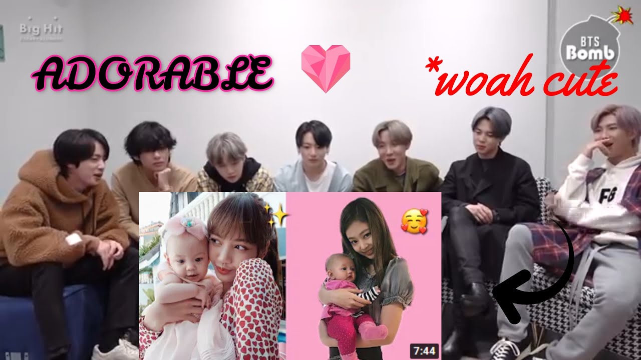 BTS reaction to Blackpink With Kids Is The Cutest Thing