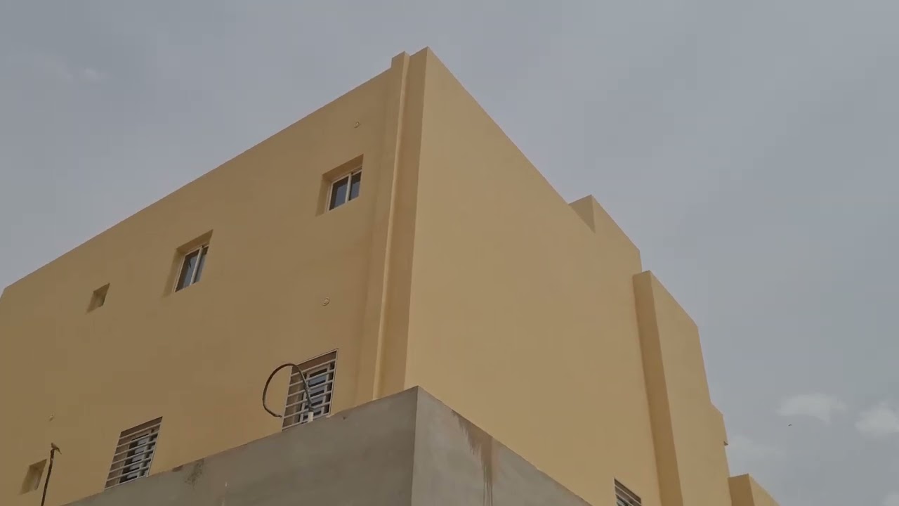 الشكل النهائي لتغطية ماسورة المطر الخارجية