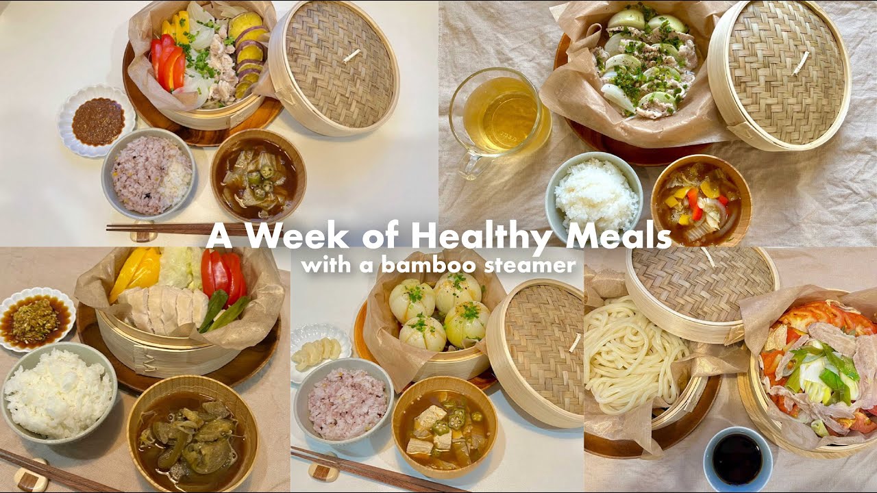 5 Healthy & Easy Meals Ideas with a bamboo steamer | cooking vlog