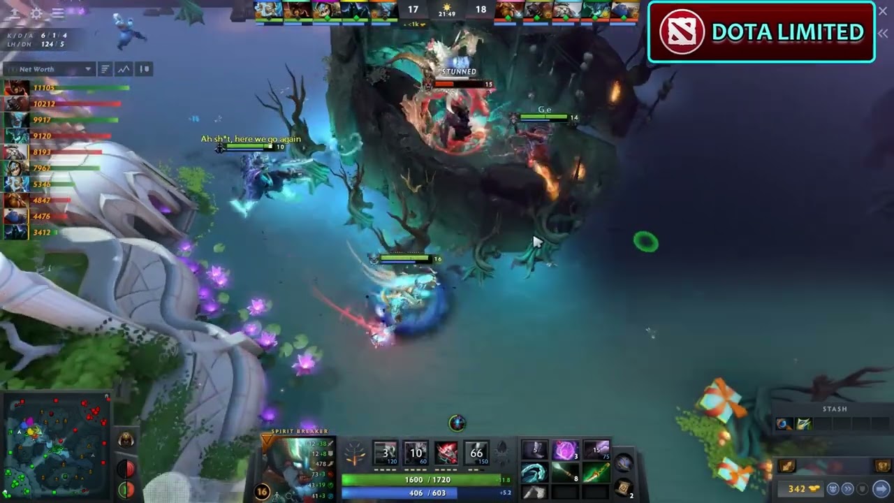 Non-Stop Charge Gank Scepter + Octarine Build's   -   SPIRIT BREAKER  [Dota 2]