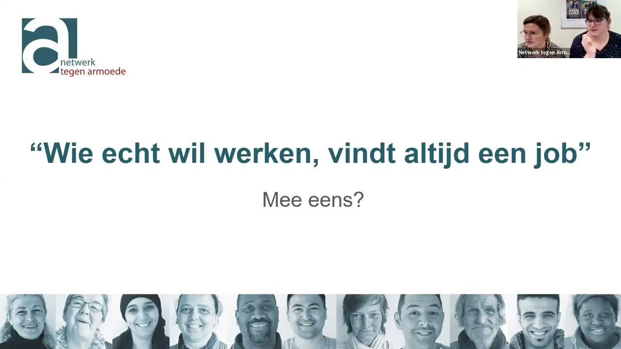 Webinar 'waarom uitkeringen beperken, armoede zal versterken'