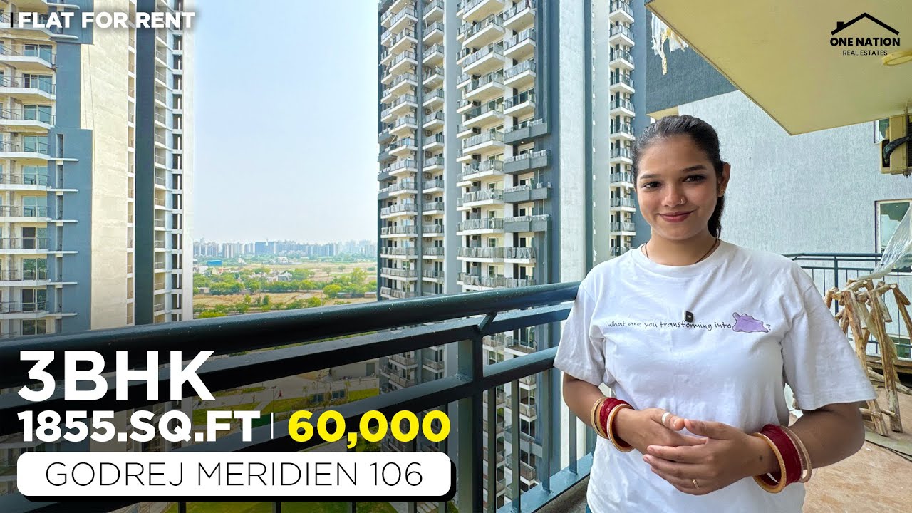 Premium 3BHK Flat For Rent in Godrej Meridien 106😮| One Nation 029