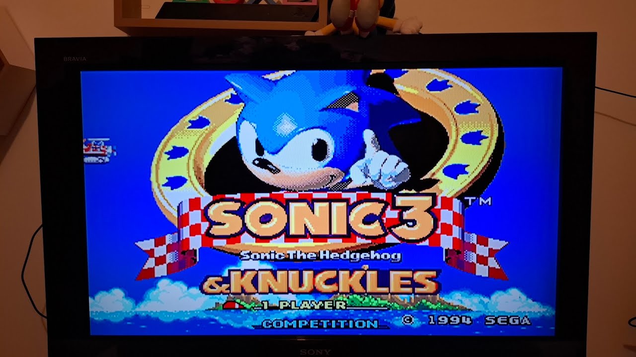 sonic 3 & knuckles pal 60hz lomplay (original hardware) mega drive 