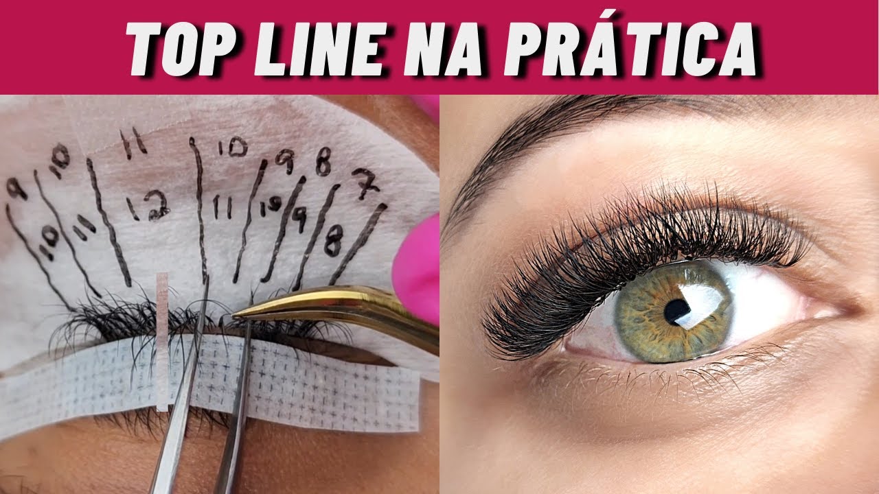✅TÉCNICA TOP LINE EXTENSÃO DE CÍLIOS | Volume Brasileiro, Fio a Fio, Volume Egípcio