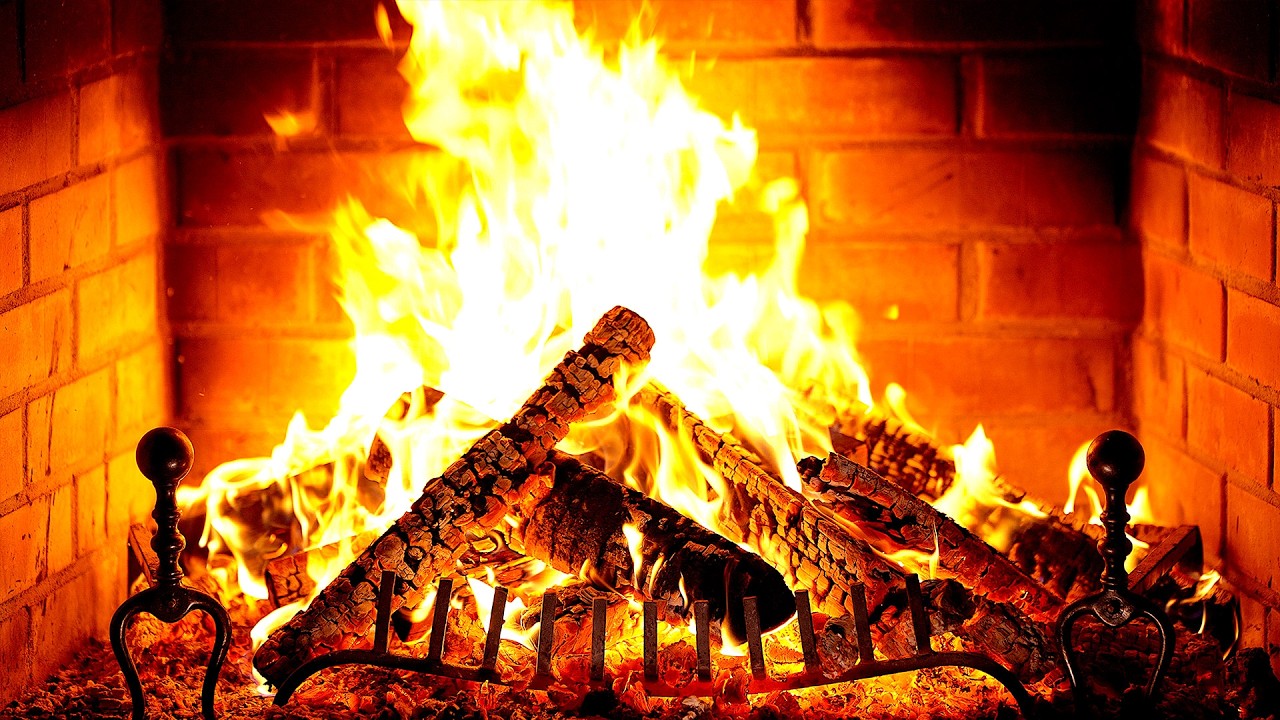 🔥 Fireplace 4K (12 HOURS). Cozy Fireplace with Burning Logs and Crackling Fire Sounds