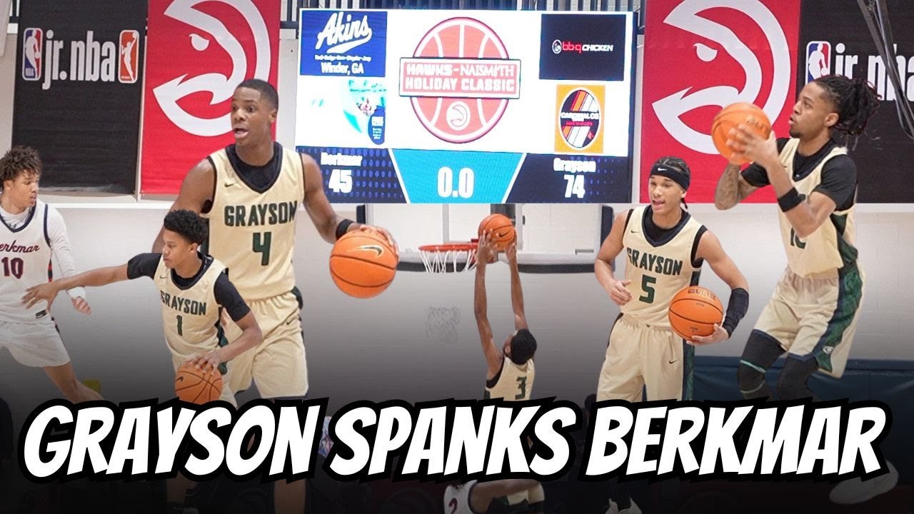 Grayson HS RUNS Berkmar Out the Gym 😤 😱 | Hawks Naismith Holiday Classic
