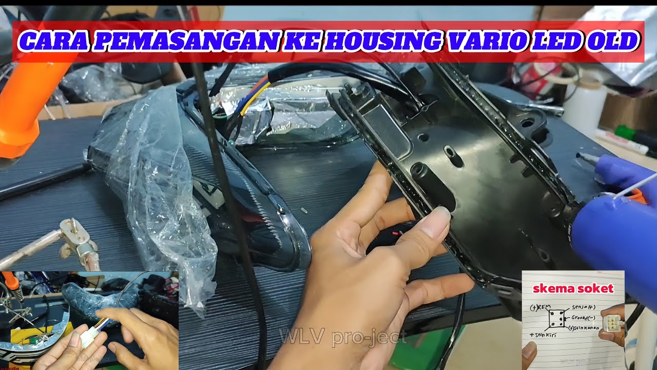 JALUR SOKET VARIO LED OLD & PEMASANGAN KE HOUSING//jangan lupa subscribe