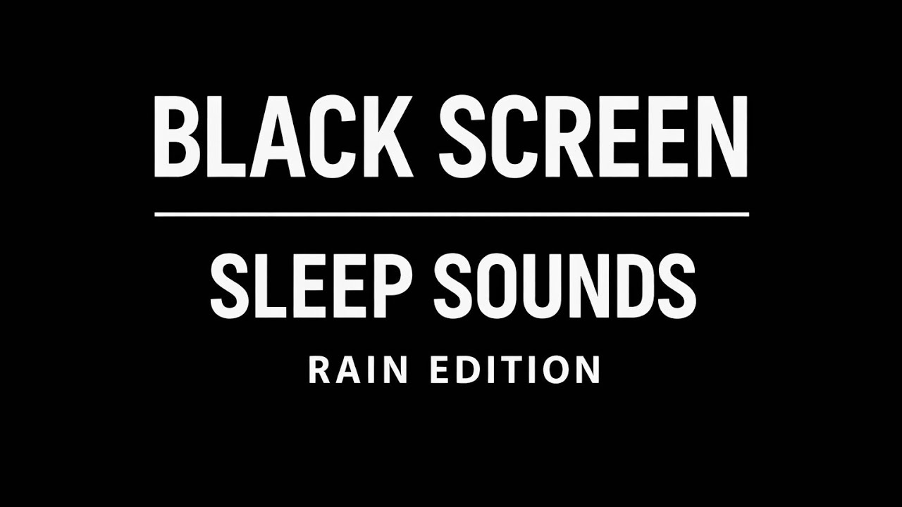 8 Hours of Rain Sounds 🌧️ | Black Screen for Deep Sleep & Relaxation