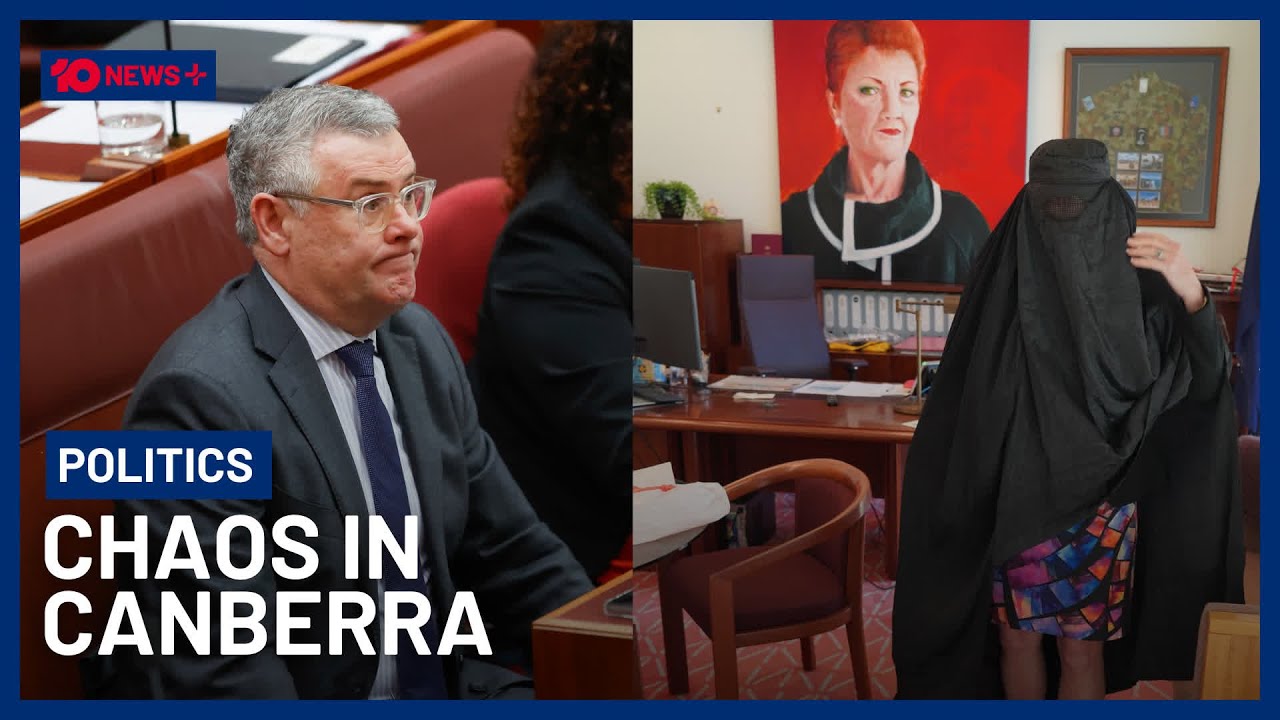 Chaos In Canberra: Pauline Hanson Wears Burqa In Senate, Environmental Reforms Stalled | 10 News+
