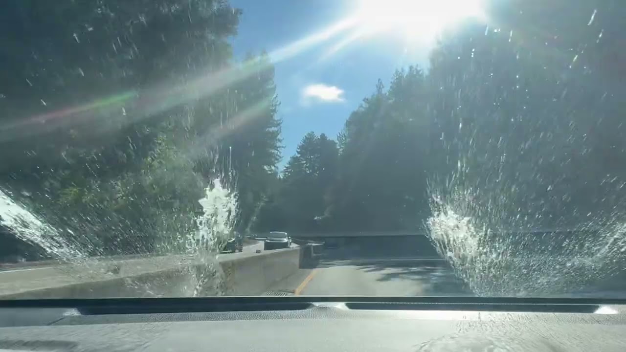 Santa Cruz to San Jose  Clear Day Highway 17 POV Drive