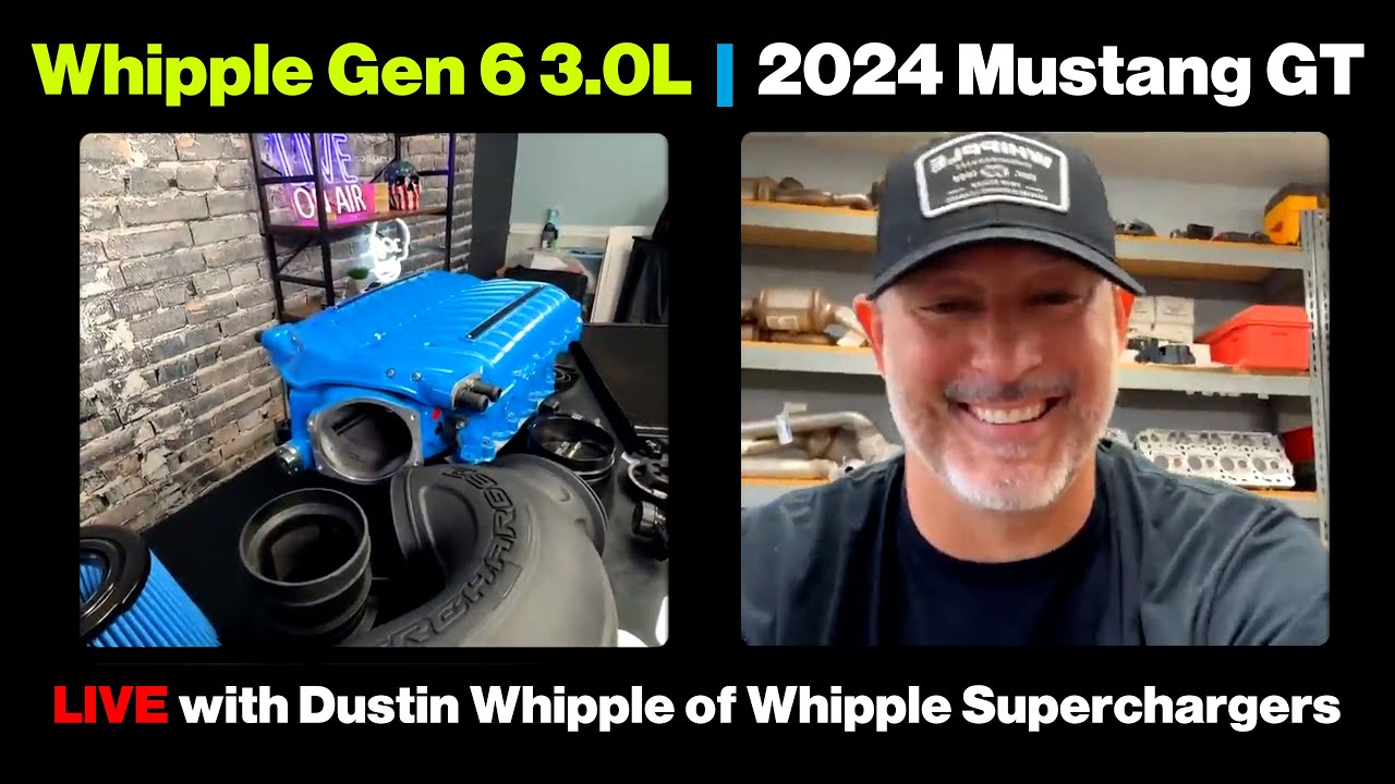 The New Gen 6 3.0L 2024 Mustang Whipple Supercharger Kit | LIVE with Dustin Whipple