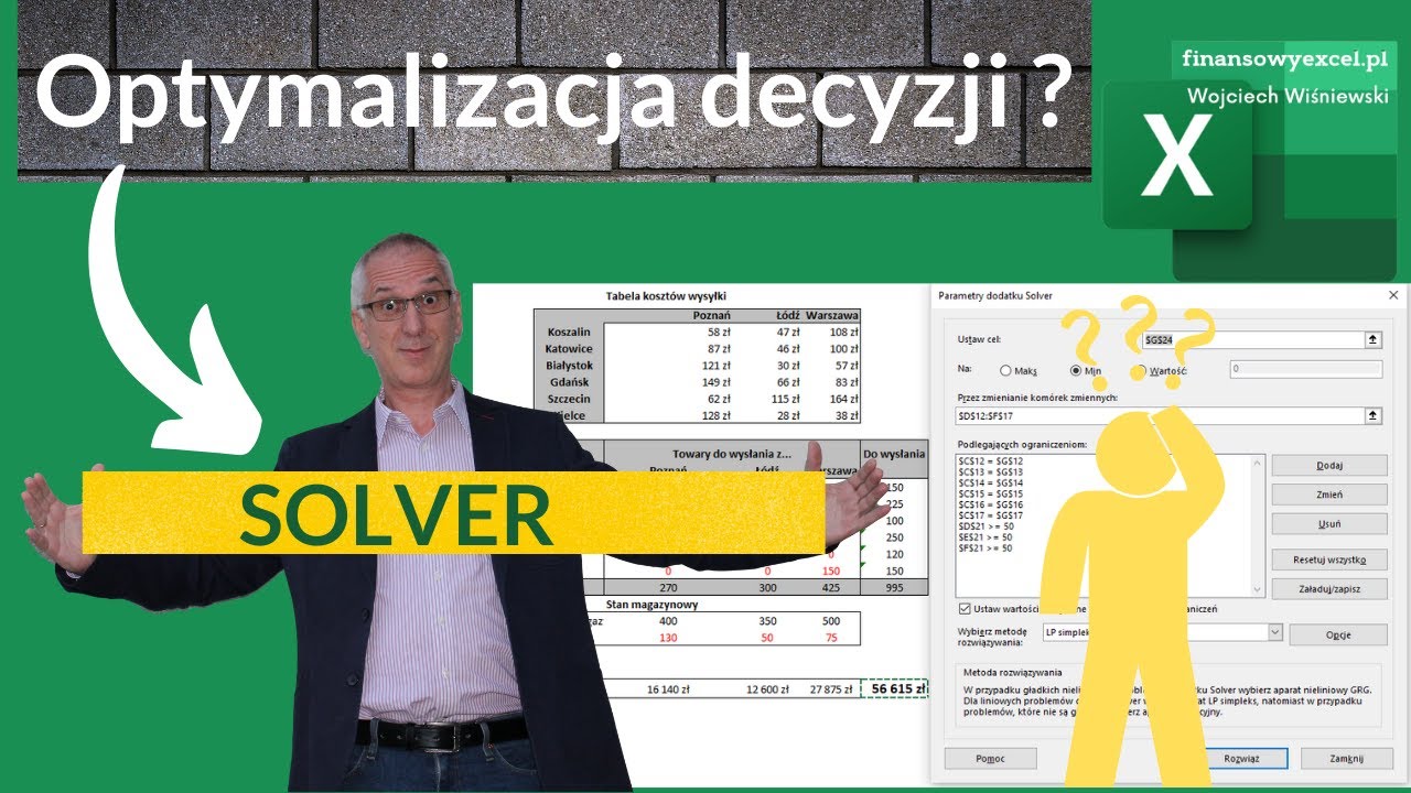 22.  Optymalizacja decyzji   - Solver