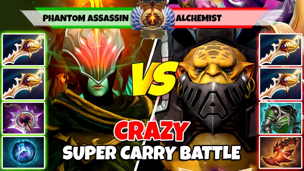 PHANTOM ASSASSIN (Carry) vs ALCHEMIST (Carry) - Battle Of Immortal Rank Dota 2 Players - Z Dota 2