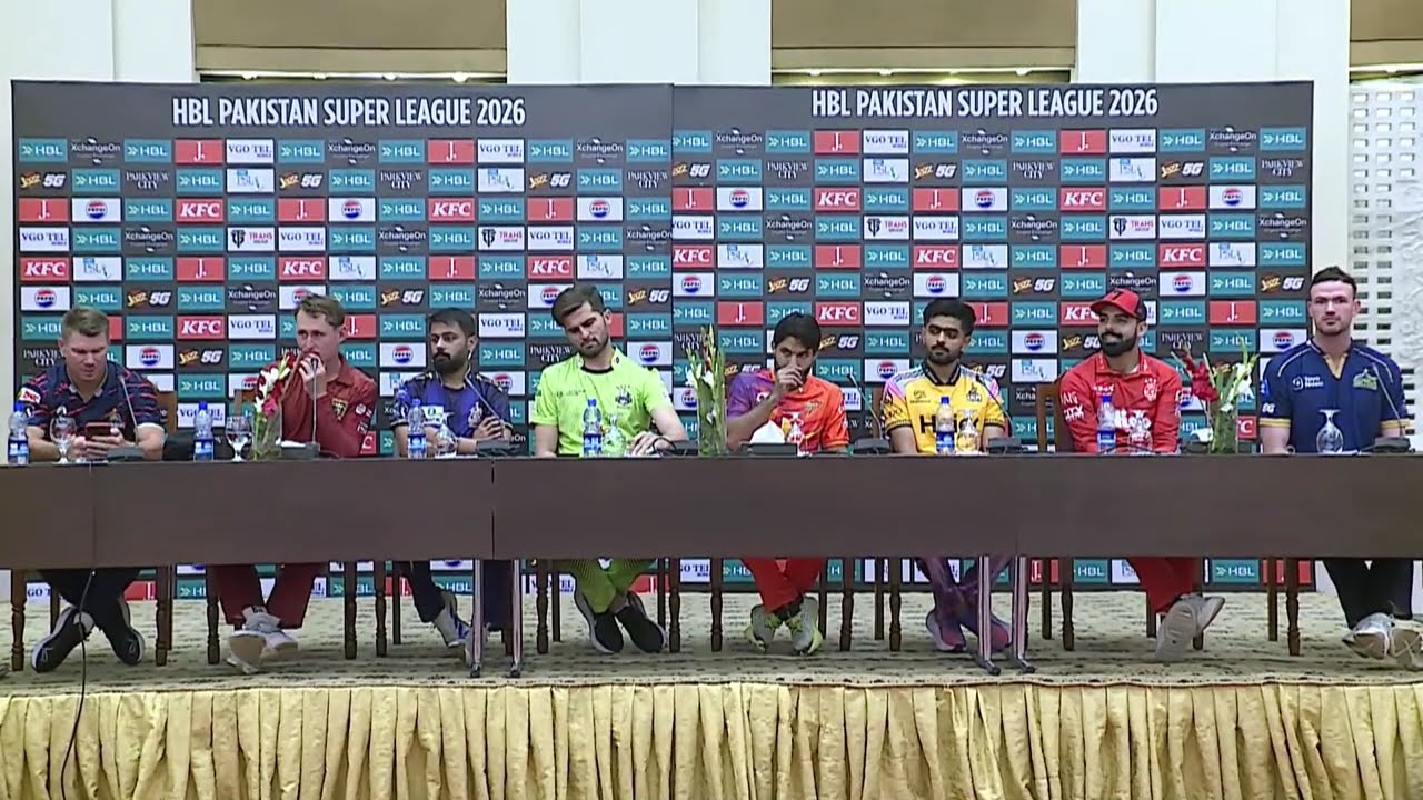 Live - HBL PSL 11 Captain's Press Conference in Lahore