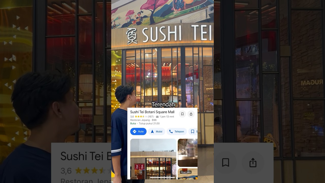Sushi Tei 1 Bintang vs 5 Bintang #sushi  #salmon #food #star #review #fyp #shorts