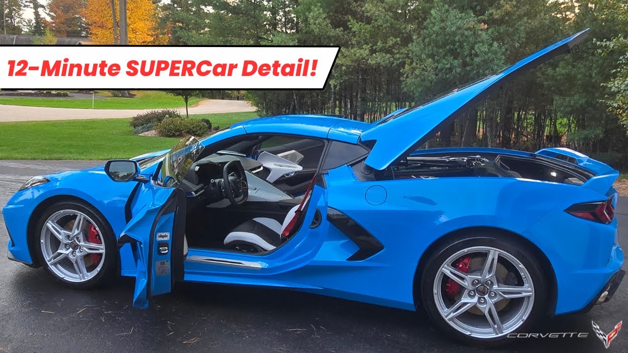 How to DETAIL a SUPERCAR in 12 minutes!