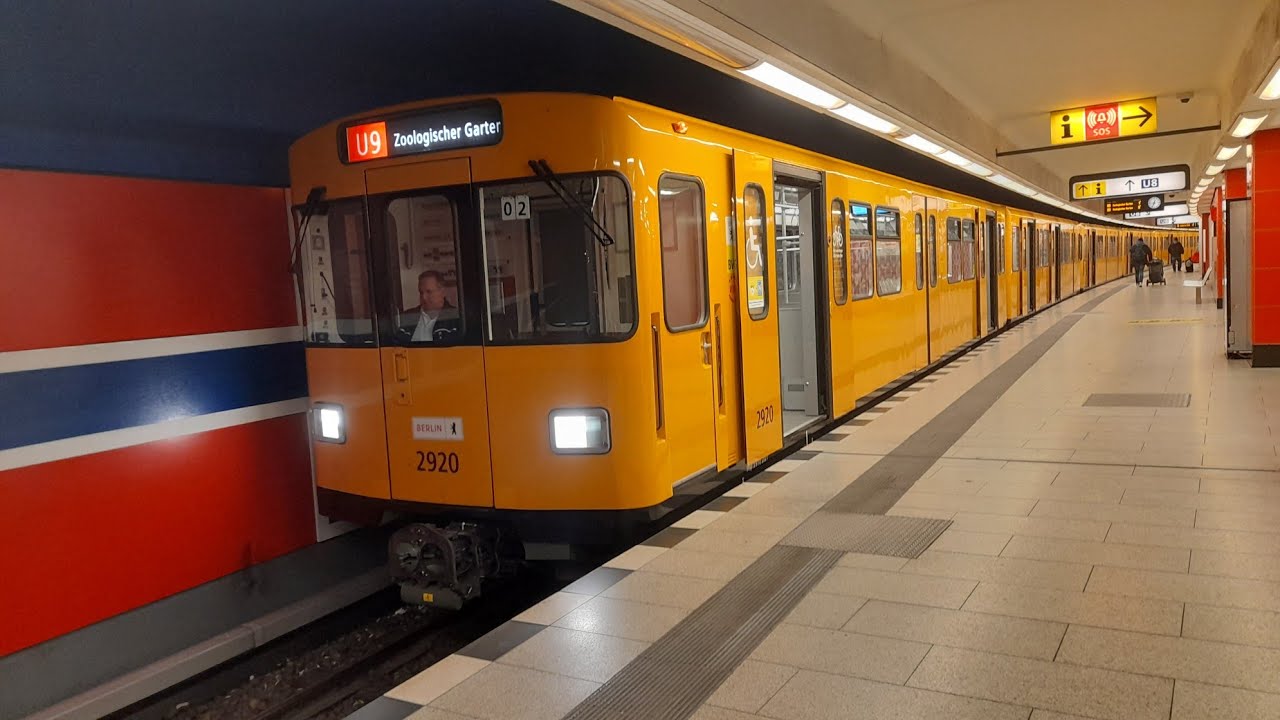 U-Bahn Berlin Mitfahrt von Zoologischer Garten bis Osloer Straße im F92 auf der U9