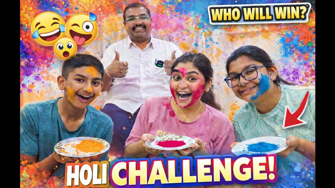 Holi Special Challenge 🤣😅 | Dip the Face 🥶 | Part 2 