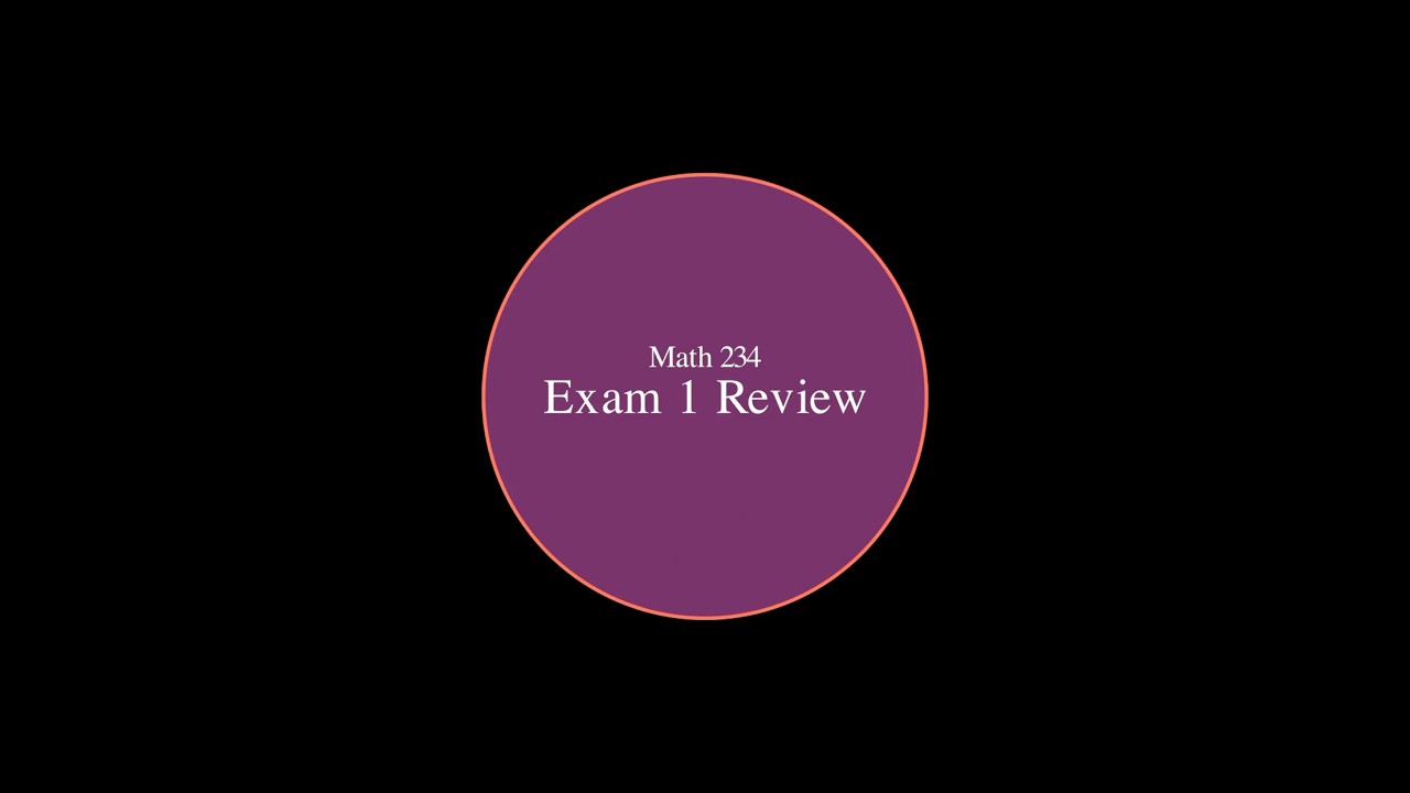 Exam 1 Review Video