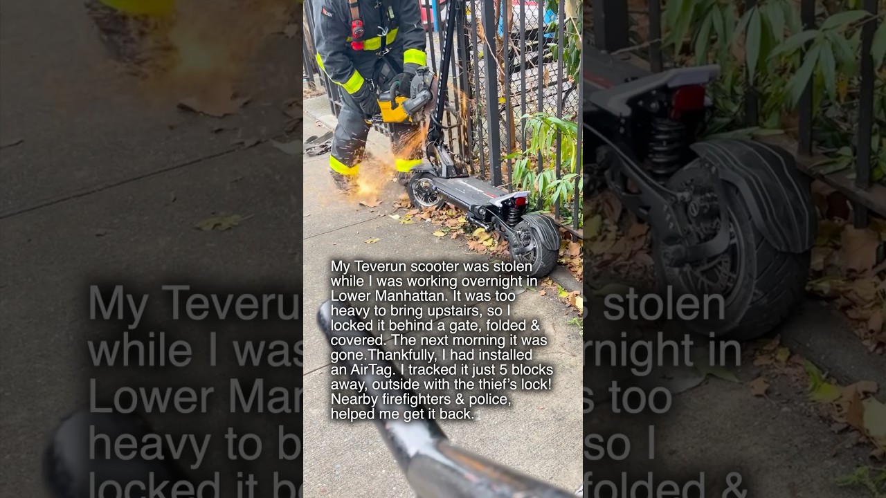 Stolen Scooter... AirTag to the Rescue!