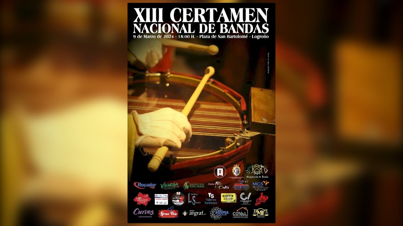 XIII Certamen nacional de bandas -  9 de marzo de 2024 - Logroño.