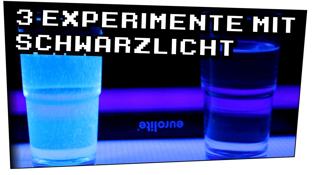 3 Experimente mit Schwarzlicht? (UV-A Strahlung) - Heimexperimente #27