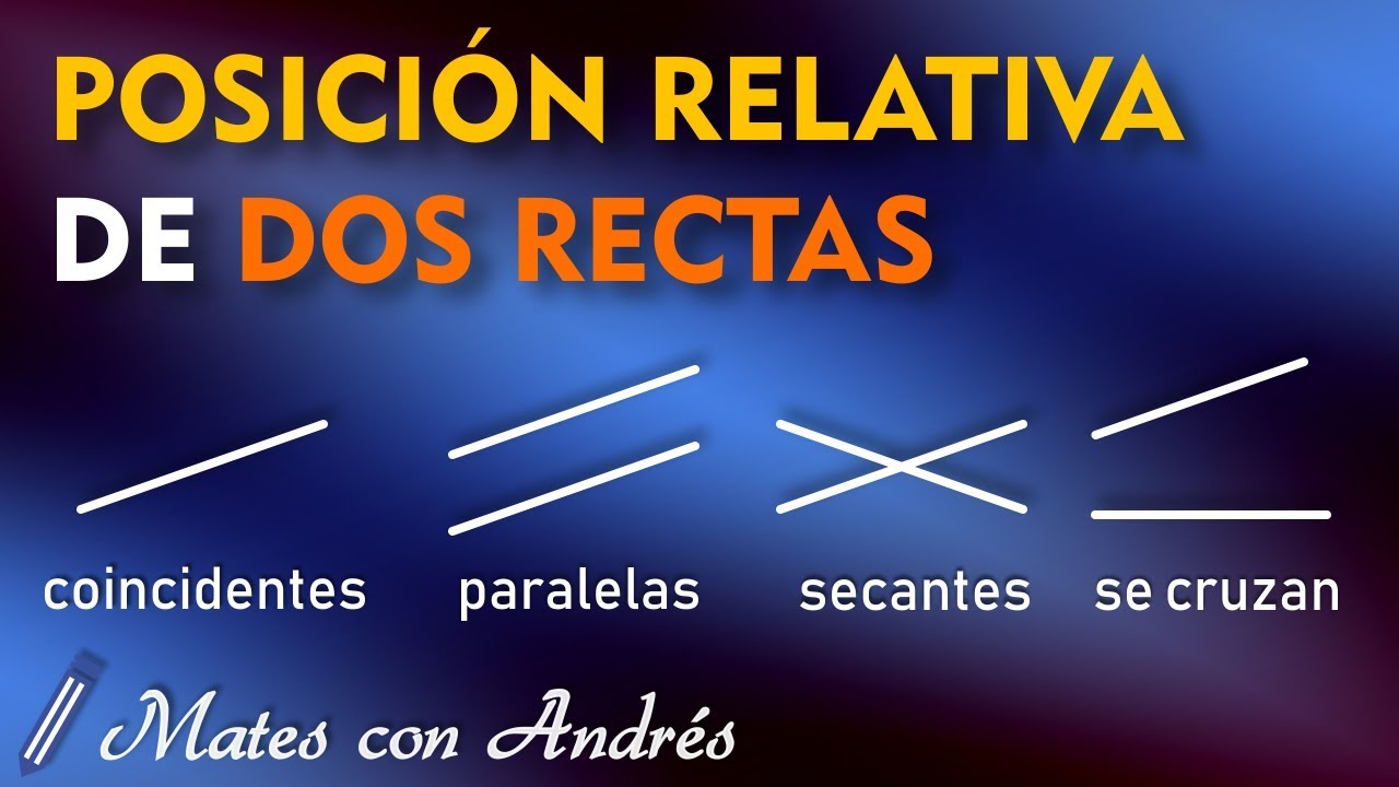 Cómo Estudiar la Posición Relativa de Dos Rectas en el Espacio