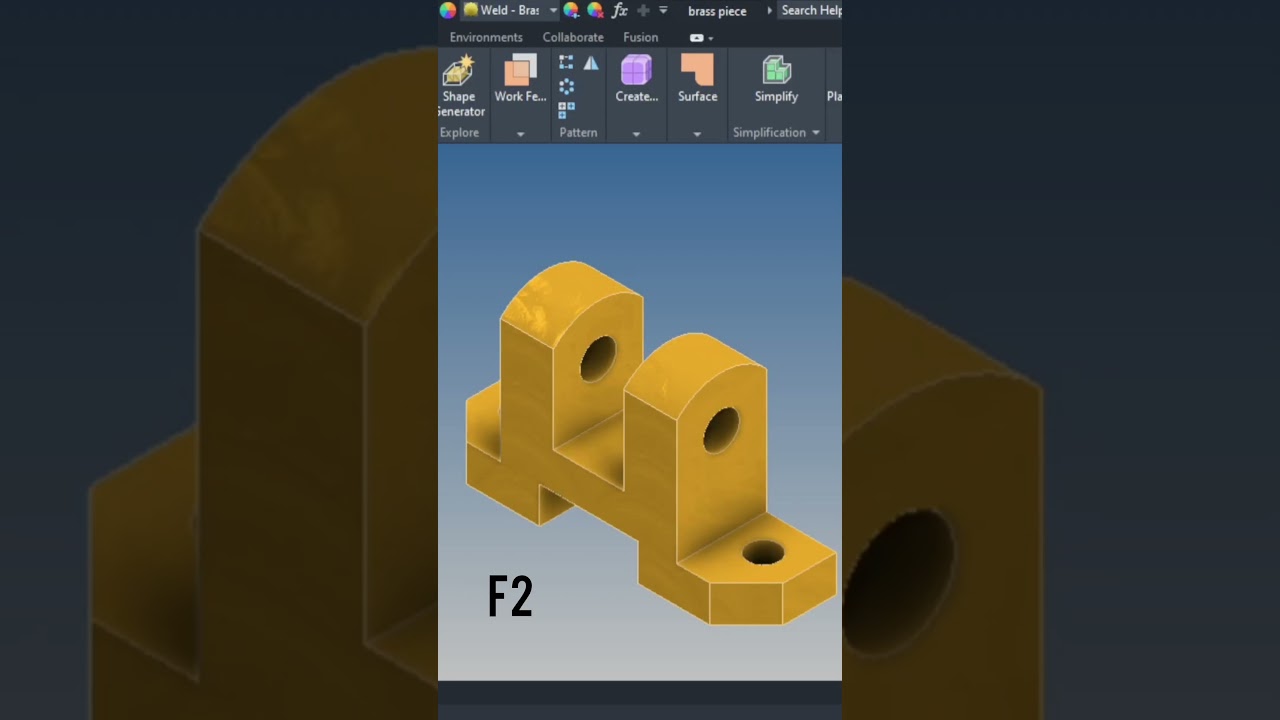 Atajos de teclado en la interfaz de Auotodesk inventor #3dprinting #tutorialinventor #ingenieria