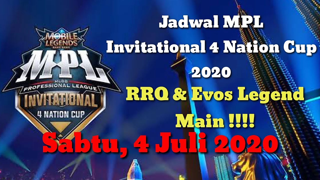 Jadwal MPLI RRQ dan Evos Legends !!! | Jadwal MPL Invitational Play off day 2 - Sabtu, 4 Juli 2020
