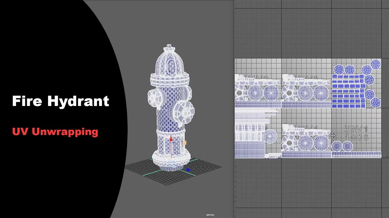 UV Unwrapping Fire Hydrant Part 02
