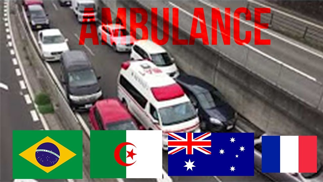 How people from diffrent countries react to ambulance• 4K