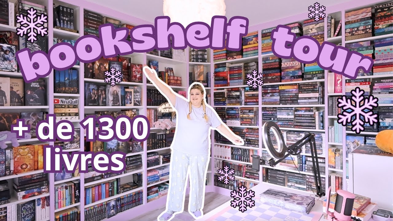 BOOKSHELF TOUR ❄️ + DE 1300 LIVRES 📚