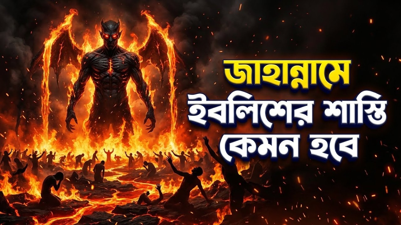 জাহান্নামে  ইবলিসের শাস্তি কেমন হবে ? শয়তান কেন মৃত্যু চাইবে? || The End of Iblis