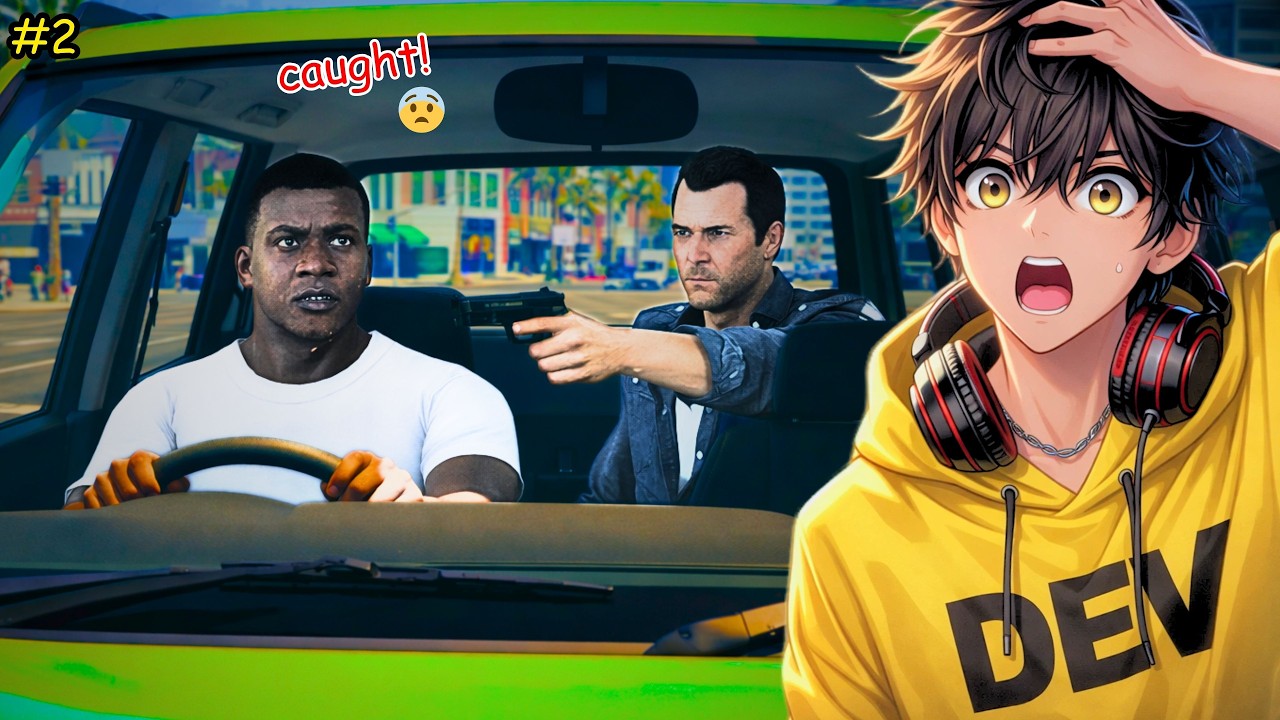 GTA 5 GAMEPLAY | MICHEAL CAUGHT US STEALING HIS CAR