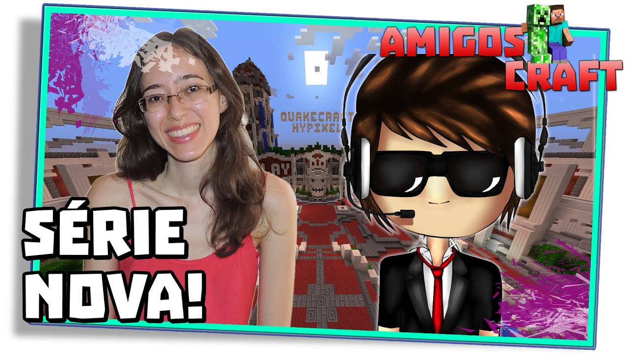 Amigos Craft #1: TRAVANDO A L&iacute;NGUA COM AGENTEPLAYER! - Minecraft