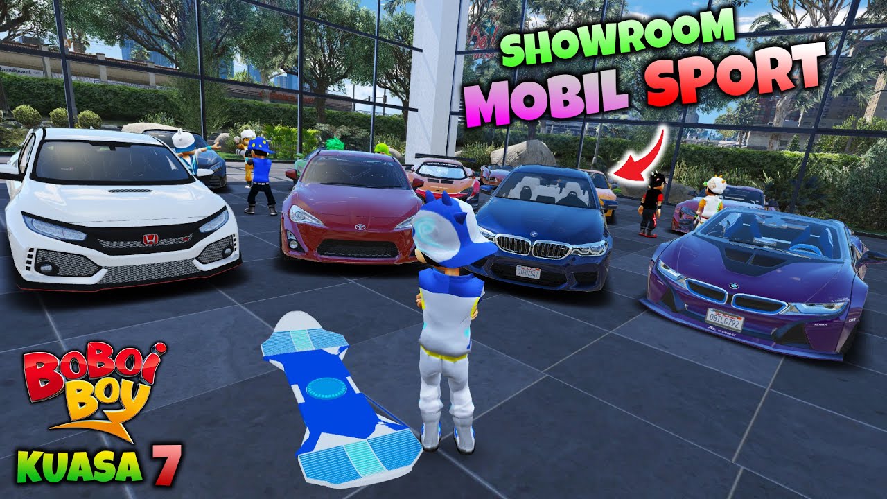 AKHIRNYA BOBOIBOY BELIUNG DITEMANI BOBOIBOY KUASA 7 PERGI KE SHOWROOM MOBIL - GTA 5