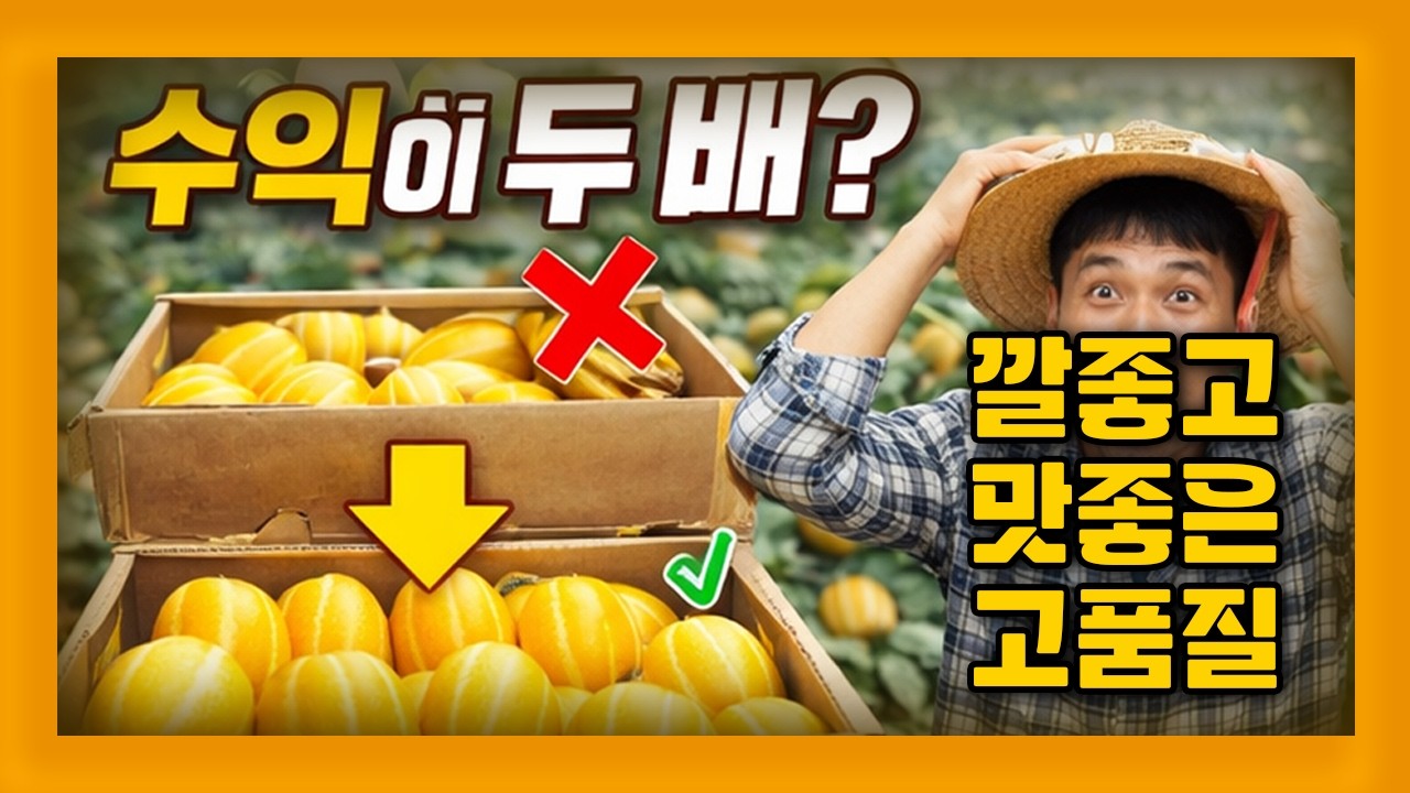 아직 재배 안해보셨어요? 농가수익증대 / 참외재배관리 / 참외품종 / 성주참외 / 더기반 올인원참외