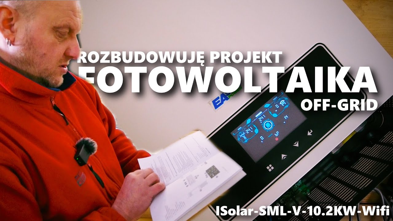 FOTOWOLTAIKA OFFGRID inwerter 10kW UNBOXING ISolar-SML-V-10.2KW-Wifi