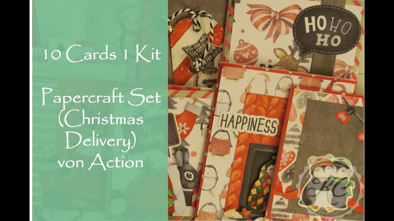 10 Cards 1 Kit - Papercraftset Christmas Delivery von Aciton