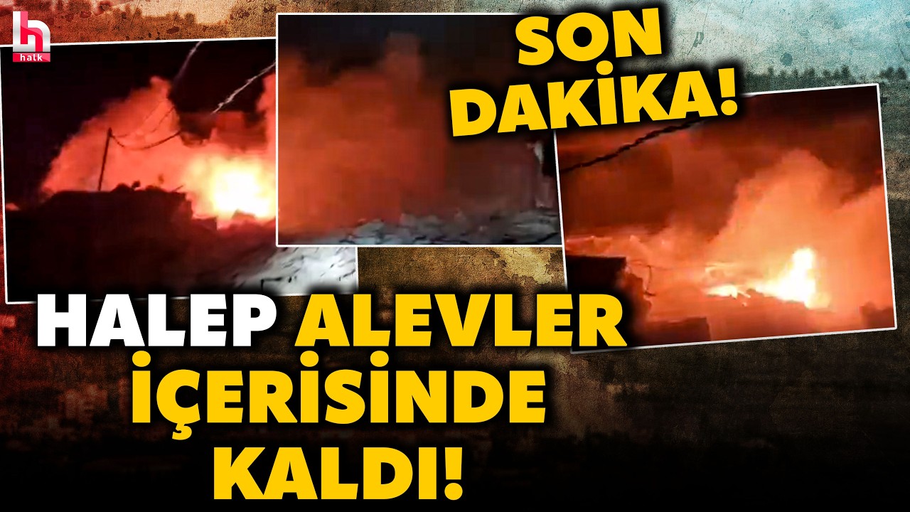 SON DAKİKA! HALEP'TE BİR NOKTA VURULDU! Vatandaşlar kaçacak yer aradı! Savaşta dönüşü olmayan nokta!