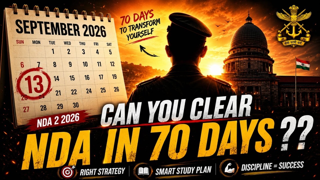 Only 70 Days left for NDA 2 2026 | Can you still crack it?