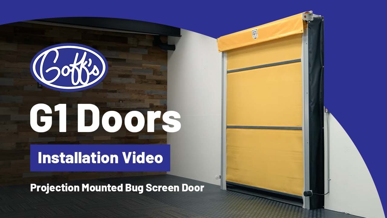 Goff's G1 1200 Door Installation Guide – Projection Mounted, Reflective Photo Eye Safety Sensor