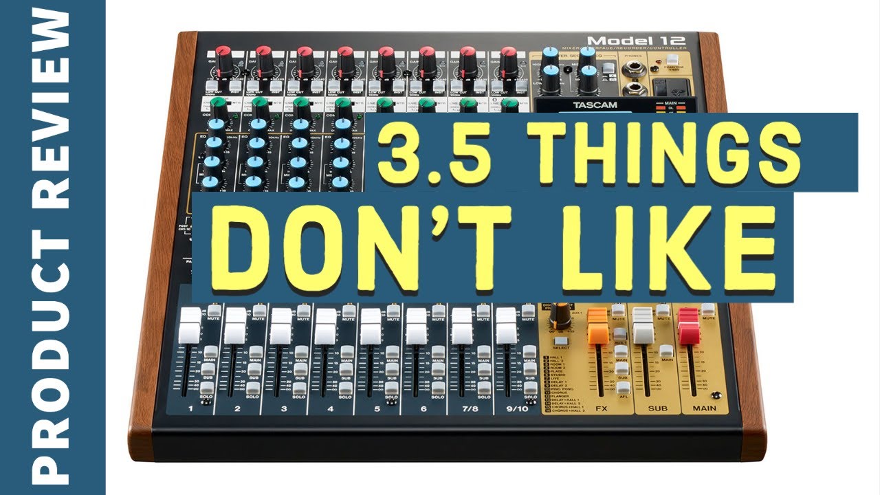 3.5 вещей, которые мне не нравятся в модели TASCAM 12