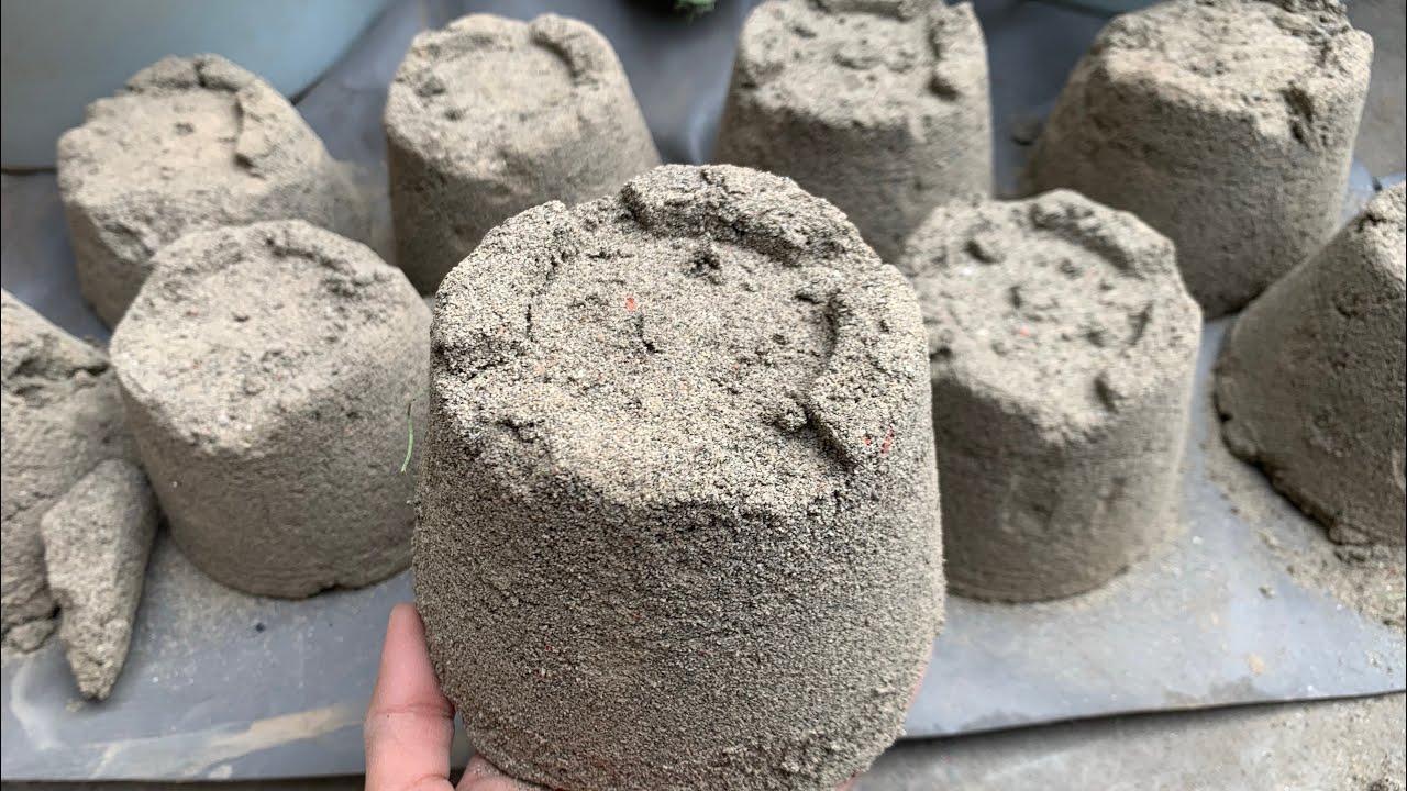 (ASMR) Fine Glittery Sand Buckets Crumble in Water💦
