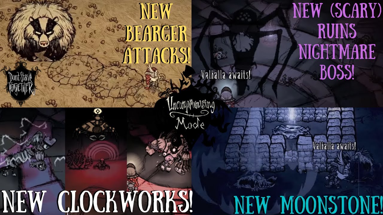 Uncompromising Mode - NEW RUINS NIGHTMARE BOSS?! Clockworks Too?! - Don't Starve Together
