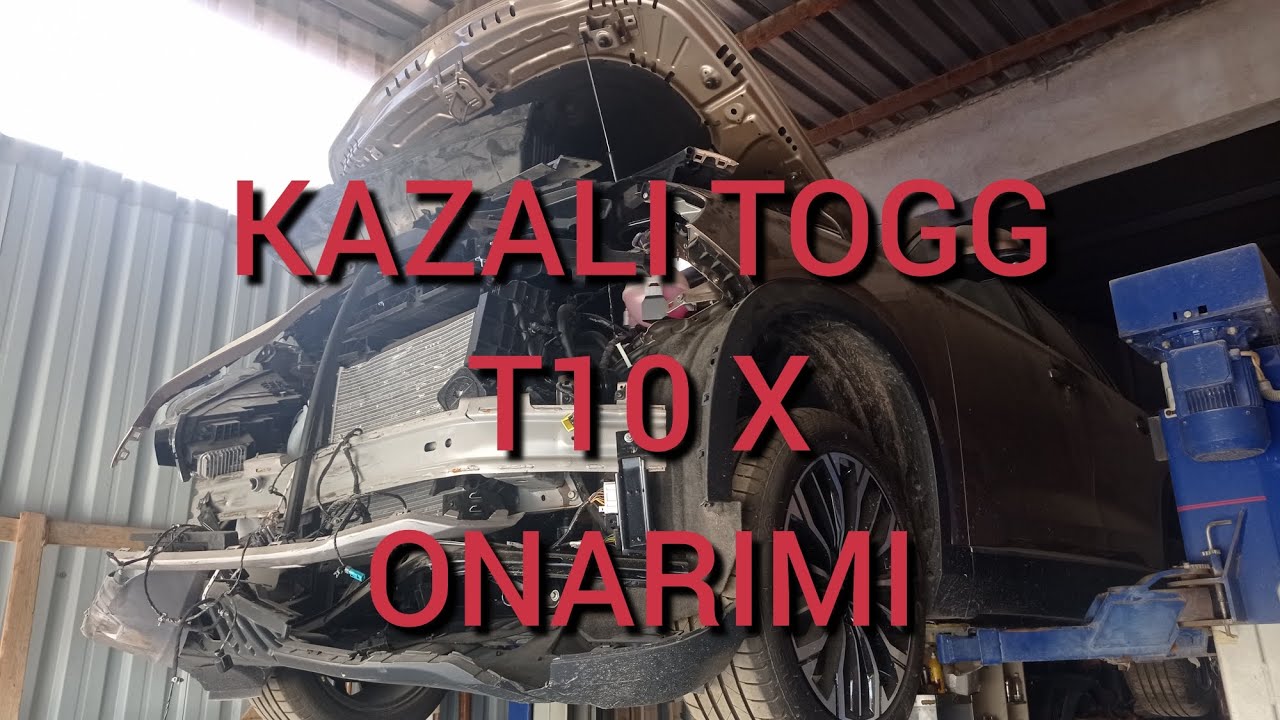 KAZALI TOGG T10X onarım süreci başladi