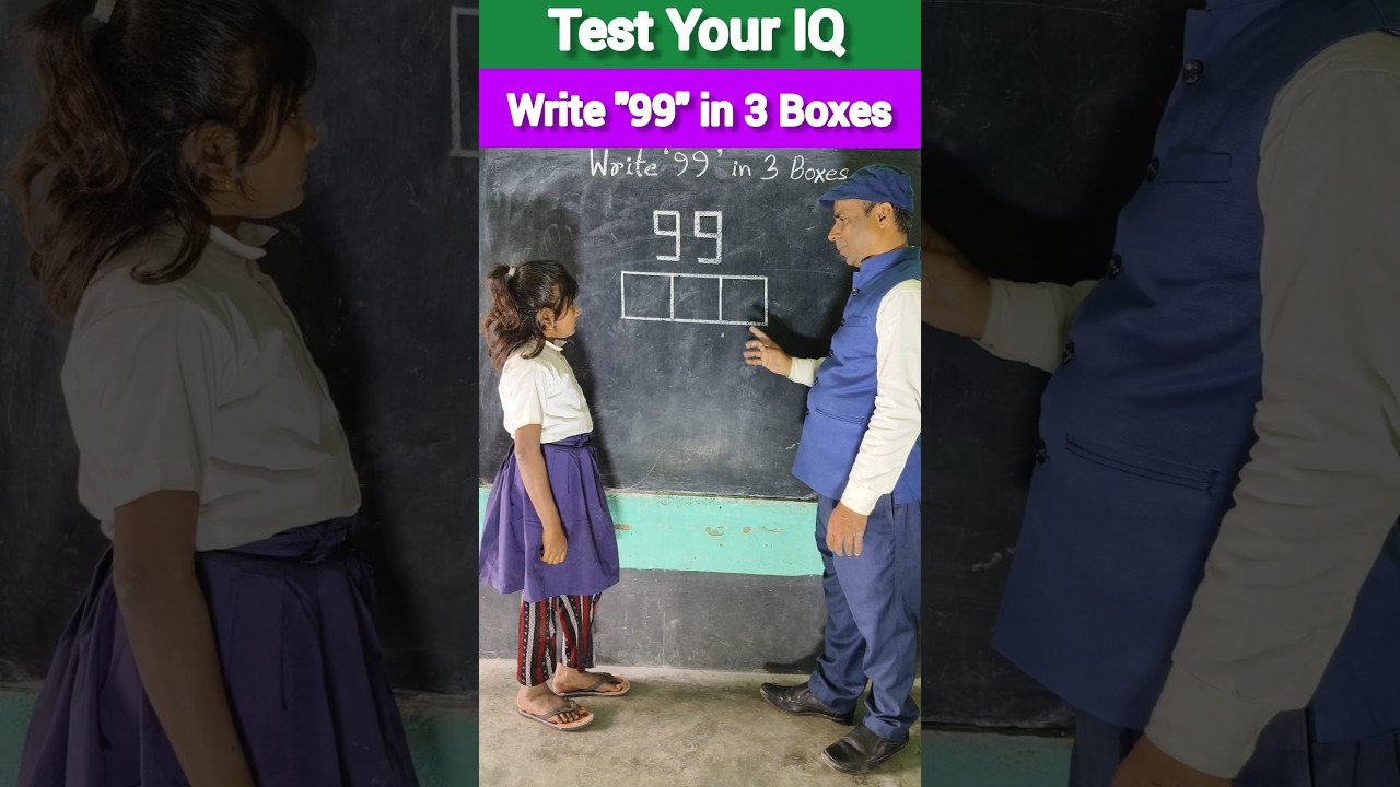 Write 99 🤔🤯 #short #education #maths #school #iqtest #ytshorts #trending