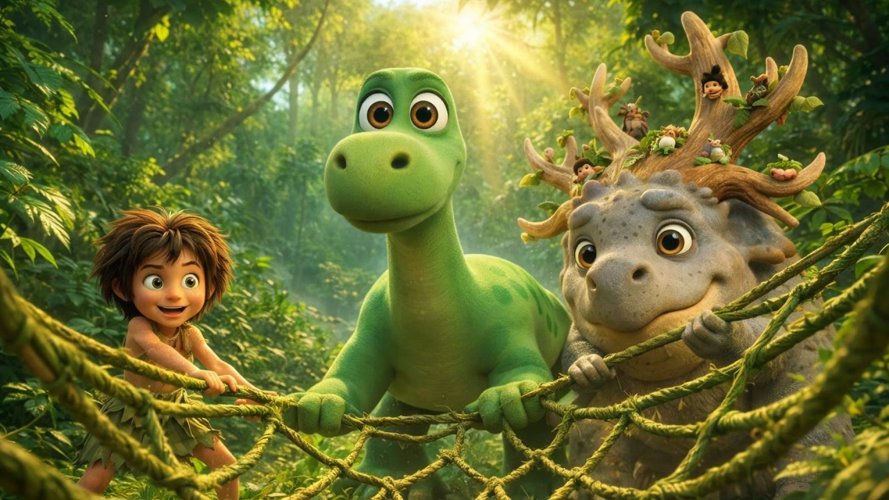 The Living Vines 🌿😄 Dino & Friends Discover a Playful Jungle Secret! | Good Dinosaur Toons