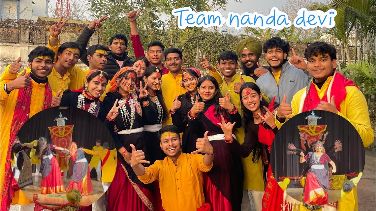 Team Nanda devi ❤️ Pahadi dance performance ❤️ हमारी संस्कृति हमारा ￼गर्व🙏🏻✨……जय देवभूमि उत्तराखंड❤️