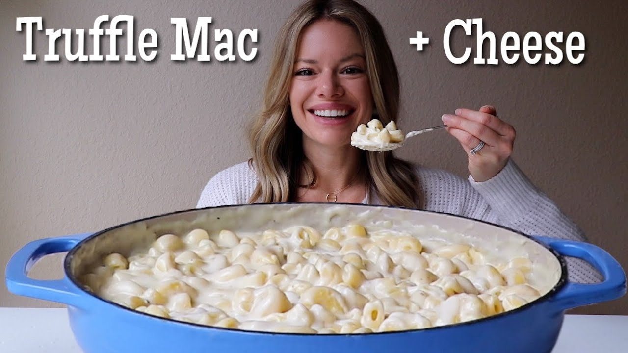 Extra Cheesy Truffle Mac and Cheese MUKBANG!
